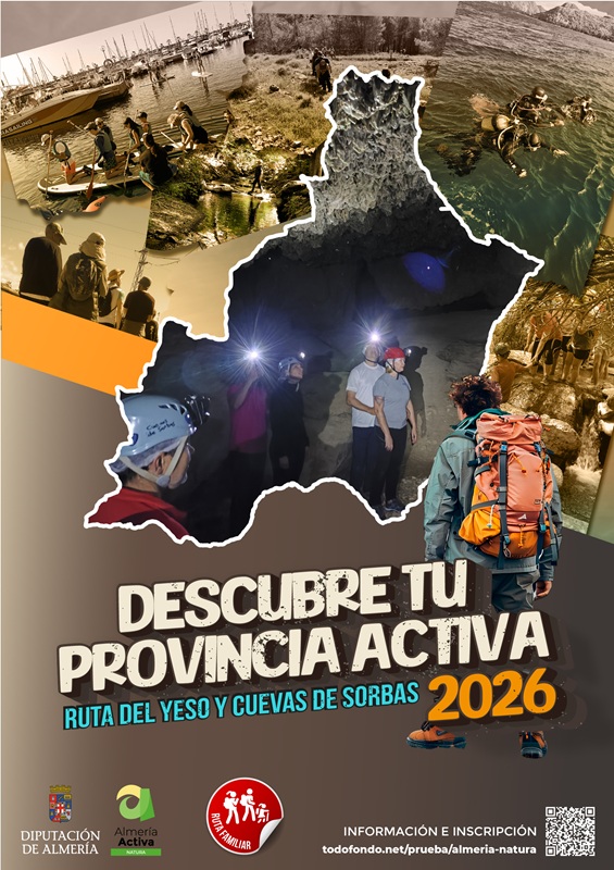 Descubre tu Provincia Activa. Ruta del Yeso y Cuevas de Sorbas 22-03-26